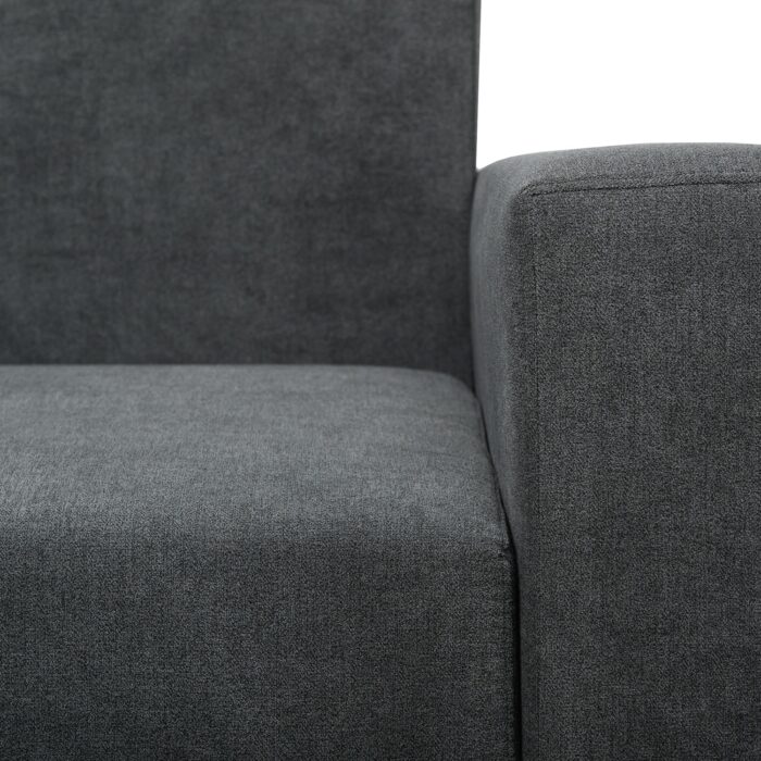 Canapea Ioana 3 locuri cu brate Dark Grey - imagine 3