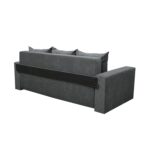 Canapea Ioana 3 locuri cu brate Dark Grey - imagine 4