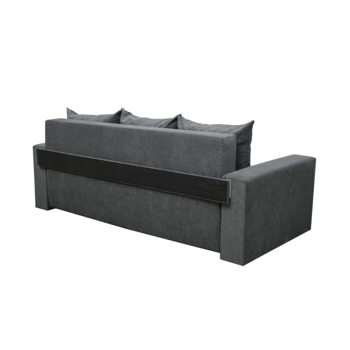 Canapea Ioana 3 locuri cu brate Dark Grey - imagine 4