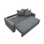 Canapea Ioana 3 locuri cu brate Dark Grey - imagine 5