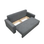 Canapea Ioana 3 locuri cu brate Dark Grey - imagine 6