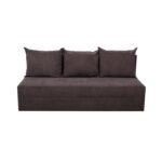 Canapea Ioana Eco 3 locuri fara brate Dark Brown - imagine 2