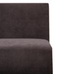Canapea Ioana Eco 3 locuri fara brate Dark Brown - imagine 3