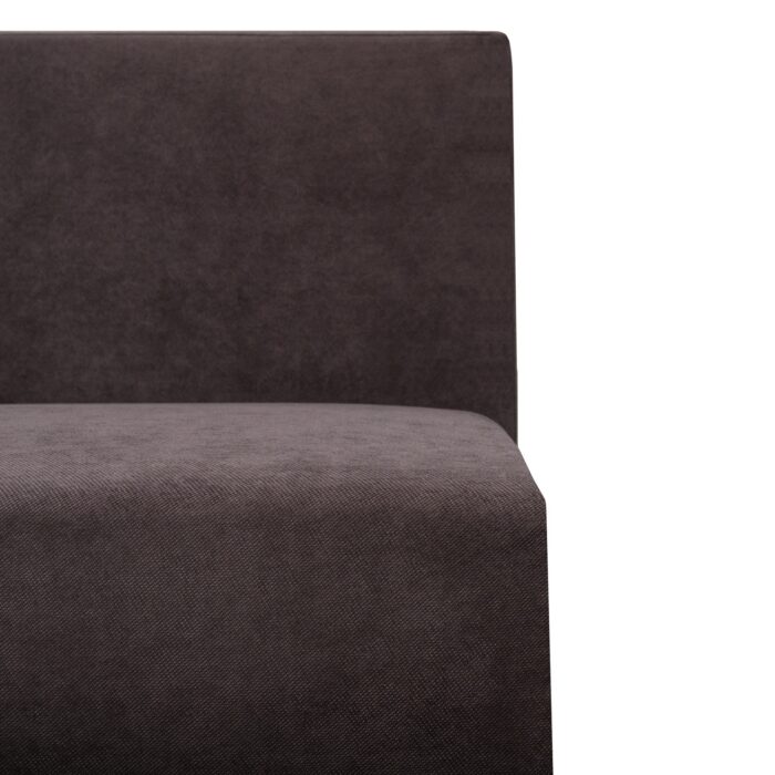 Canapea Ioana Eco 3 locuri fara brate Dark Brown - imagine 3