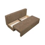 Canapea Ioana Eco 3 locuri fara brate Brown Melange - imagine 6