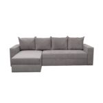 Coltar Ioana Mic cu brate Light Grey - imagine 2