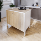 Insula bucatarie Astrid cu usi alb sonoma