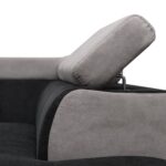 Colțar extensibil cu ladă de depozitare Rio Light and Dark Grey Dreapta - imagine 6