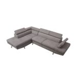 Colțar extensibil cu ladă de depozitare Rio Grey Dreapta - imagine 2