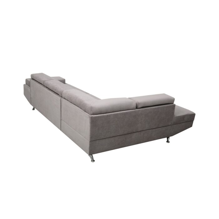 Colțar extensibil cu ladă de depozitare Rio Grey Dreapta - imagine 7