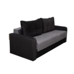 Canapea extensibila Laura Black and Dark Grey - imagine 2