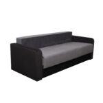 Canapea extensibila Laura Black and Dark Grey - imagine 3