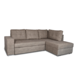 Colțar extensibil cu ladă de depozitare Atena Wave Brown de stanga - imagine 2