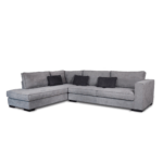 Colțar gri închis, 5 locuri - Brusseles, de dreapta