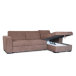 Colțar extensibil cu ladă de depozitare Caribi Brown de stanga - imagine 2