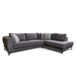 Colțar extensibil cu ladă de depozitare Prestige Deep Grey stanga - imagine 2