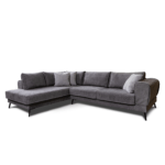 Colțar extensibil cu ladă de depozitare Prestige Deep Grey dreapta - imagine 2