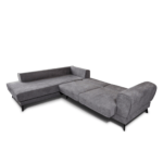 Colțar extensibil cu ladă de depozitare Prestige Deep Grey dreapta - imagine 4