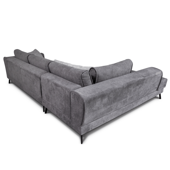 Colțar extensibil cu ladă de depozitare Prestige Deep Grey dreapta - imagine 5