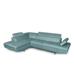 Colțar extensibil cu ladă de depozitare Rio Mint Green Alpha Dreapta