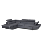 Colțar extensibil cu ladă de depozitare Rio Charcoal Grey Alpha Dreapta - imagine 2