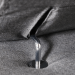 Colțar extensibil cu ladă de depozitare Rio Charcoal Grey Alpha Stanga - imagine 5