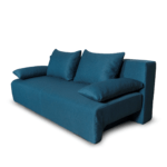 Canapea turcoaz extensibila, cu 3 locuri, cu lada depozitare Georgia