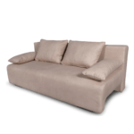 Canapea extensibilă 3 locuri, cu spațiu de depozitare Georgia bej