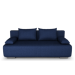 Canapea extensibila cu lada depozitare, cu 3 locuri Georgia albastru închis