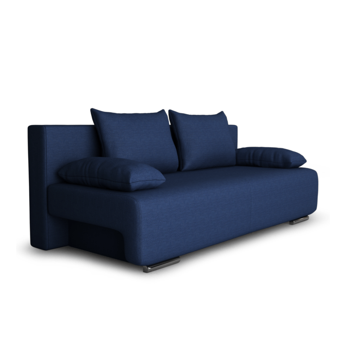 Canapea extensibilă cu spatiu depozitare Georgia Dark Blue - imagine 2