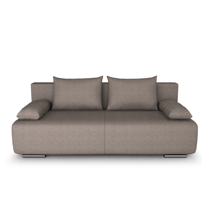 Canapea extensibilă cu spatiu depozitare Georgia Gri cu o tenta Bej - imagine 2