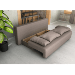 Canapea extensibilă cu spatiu depozitare Georgia Gri cu o tenta Bej - imagine 8