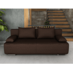 Canapea extensibila 3 locuri, cu lada depozitare Georgia maro inchis