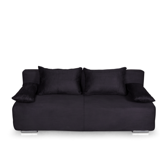 Canapea extensibilă cu spatiu depozitare Georgia Jet Black - imagine 2