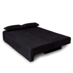 Canapea extensibilă cu spatiu depozitare Georgia Jet Black - imagine 4