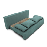 Canapea extensibilă cu spatiu depozitare Georgia Mint - imagine 2