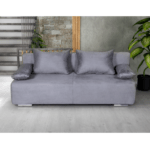 Canapea extensibila 3 locuri, cu lada depozitare Georgia gri argintiu
