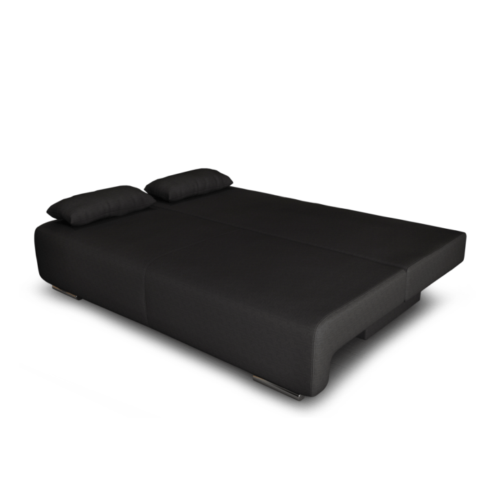 Canapea extensibilă cu spatiu depozitare Georgia Wave Black - imagine 3