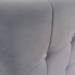 Pat tapitat Patrick catifea gri - imagine 3