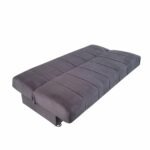 Canapea extensibila cu spatiu depozitare Alma catifea Gri inchis - imagine 5