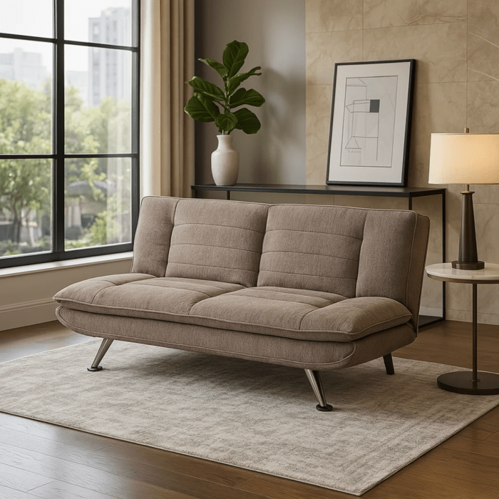 Canapea extensibilă Maria Light Brown - imagine 2