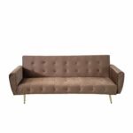 Canapea extensibilă Selena catifea Brown - imagine 5