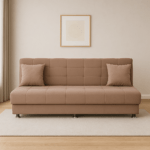 Canapea extensibila cu spatiu depozitare Alma catifea Bej