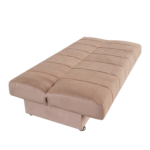 Canapea extensibila cu spatiu depozitare Alma catifea Bej - imagine 6