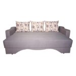 Canapea extensibilă cu spatiu depozitare Amias tesatura Gri Antracit - imagine 2